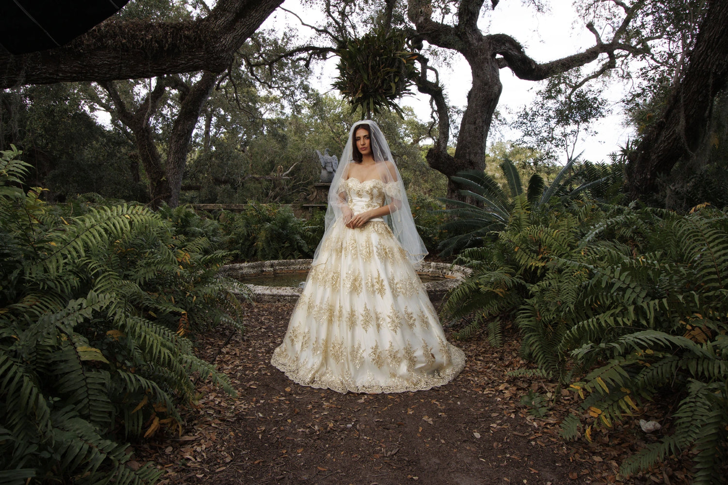 Woman in a wedding dress, design by Alexas