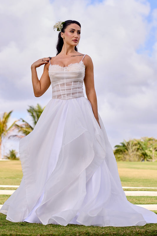 ZOY Ballgown Corset Wedding Gown (SAMPLE SALE)